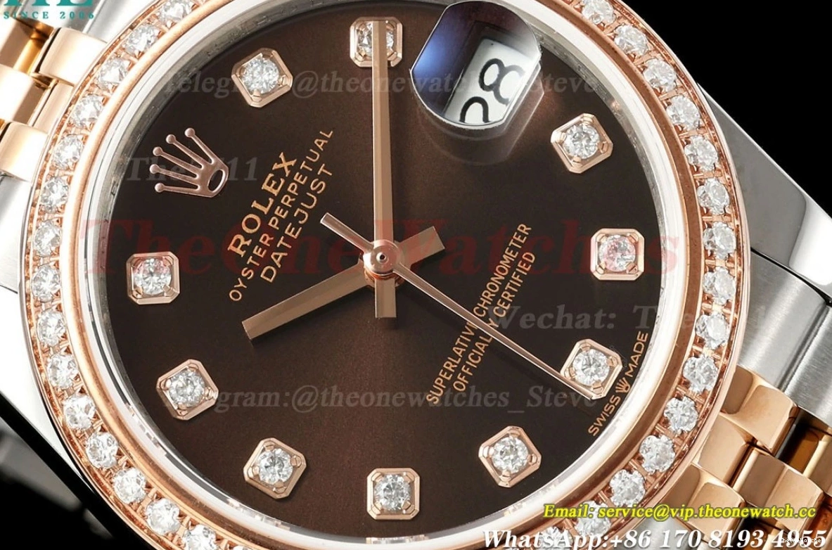 31mm Datejust Dia Dia Jub SS Brown 278271 JARF A2236 RG 0430
